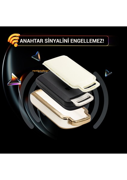 Outlander 3 Buton Smart Nano Anahtar Kılıfı Beyaz modelleri