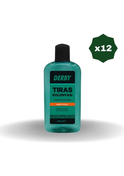 Tıraş Kolonyası Amber 250 ml - 12 Adet
