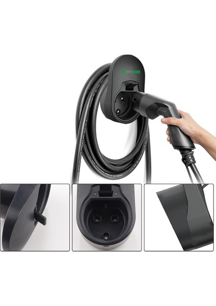 ZTT50 Elektrikli Araçlar Için Type 2 Kablo Duvar Askı Aparatı