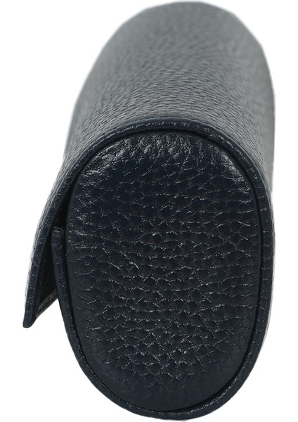 Koyu Mavi Hakiki Deri Gözlük Kabı - Kılıfı Büyük - 60346B08 modelleri