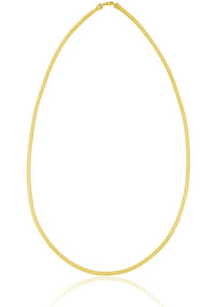 Gümüş Taşlı File Bayan Kolye