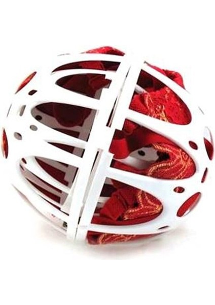 Beyaz Renk Plastik Sütyen Koruyucu Yıkama Aparatı Sepeti Topu Filesi-Klipsli fiyatları