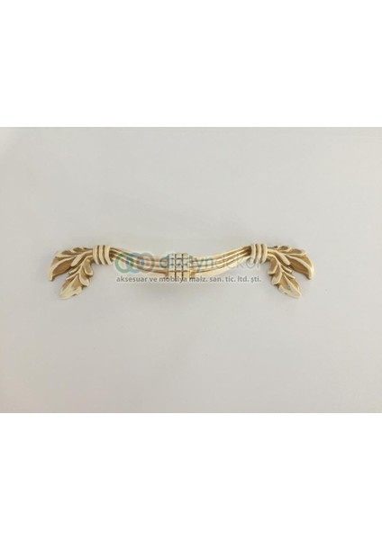 Antik Krem Kaplama Desenli 96 Mm. Kulp