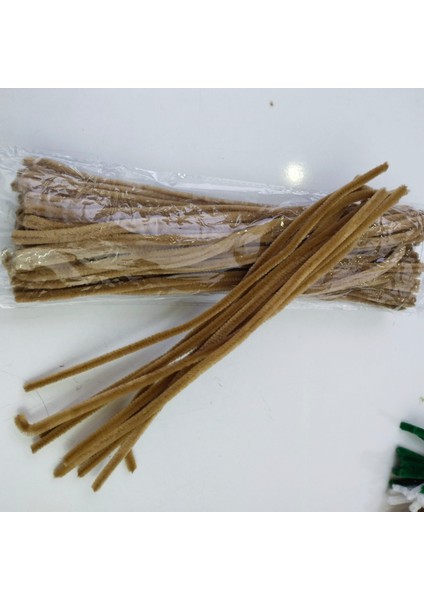 Şönil Renkli 30 cm 50 Adet Camel 30 cm Renkli Tüylü Tel 50 Li Camel-Sütlü Kahve fiyatları