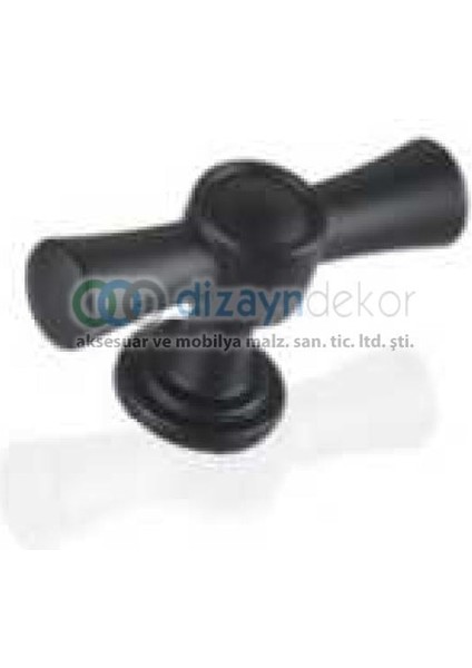 Mat Antrasit Bilbao T Tipi Tekli Düğme Kulp