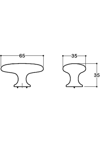 Oval Zamak Antik Bronz Tekli Düğme Kulp fiyatları
