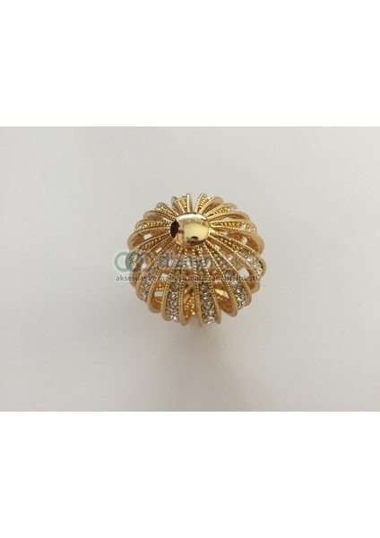 Swarovski Kristal Tekli Altın Özel Tasarım Kulp