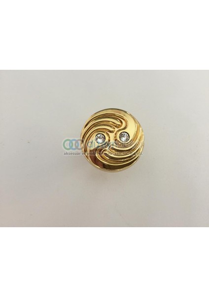 Swarovski Taşlı Tekli Altın