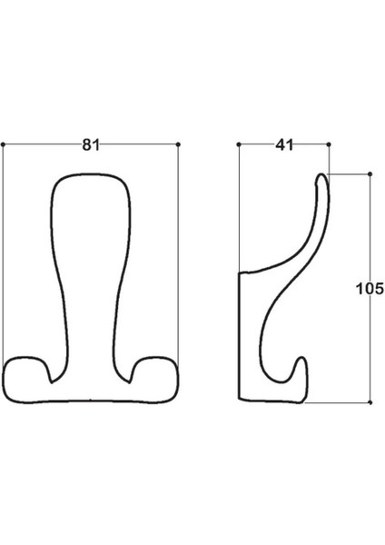 Portmanto Askı Bilge Üçlü Krom 202010 fiyatları
