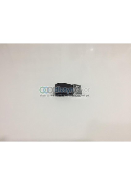 Tekli Düğme Deri Kulp Krom Kahve