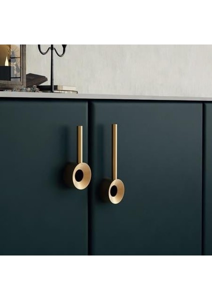 Aksesuar Mobilya Kulp Parlak Altın Sd