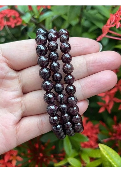 Granat (Lal) Doğal Taş Bileklik