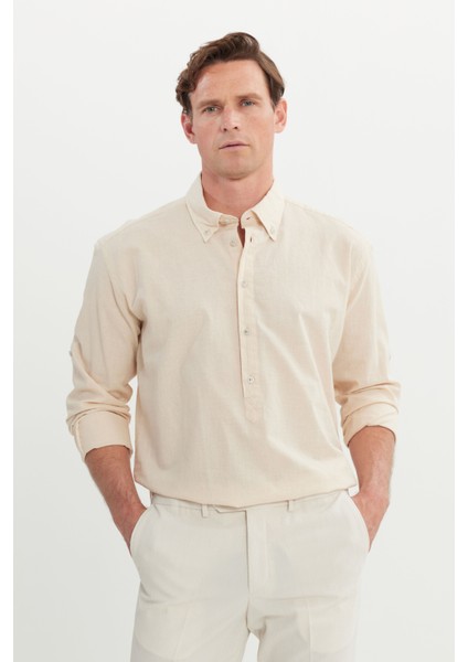 Oversize Bol Kesim Düğmeli Yaka %100 Pamuk Gömlek modelleri