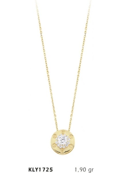 14 Ayar Tektaş Kolye KLY1725