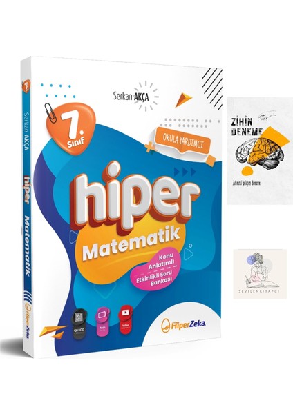 Hiperzeka 7.Sınıf Matematik Konu Anlatımlı Soru Bankası(Serkan Akça)Zihin Deneme-Sssk62