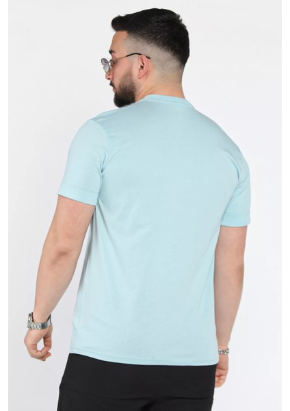 Kol Katlamalı Baskılı Erkek Tişört P-00015997 modelleri