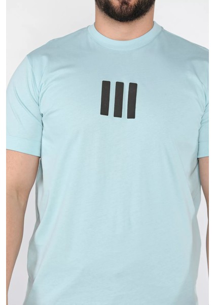 Kol Katlamalı Baskılı Erkek Tişört P-00015997 fırsatları