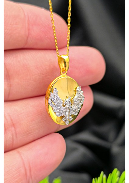 Alya Anka Kuşu Kolye Altın Kaplama 925 Ayar Gümüş Kolye ST366 fiyatları