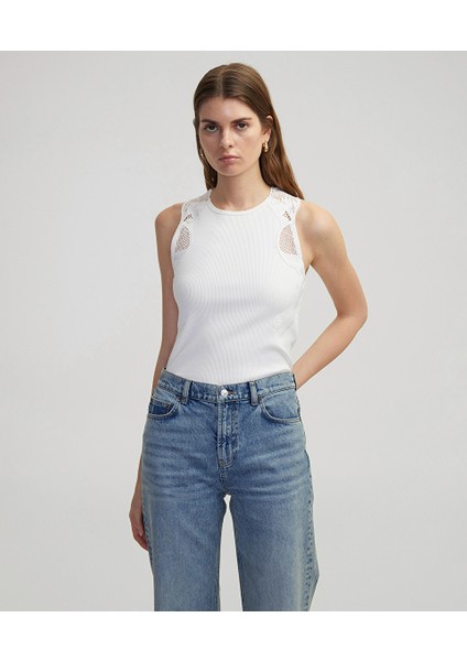 Nakışlı Fitilli Tişört IS1250070221018