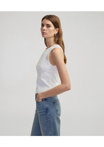 Nakışlı Fitilli Tişört IS1250070221018 fiyatları