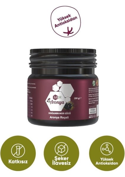 Mor Aronya Aronya Reçeli 200 gr