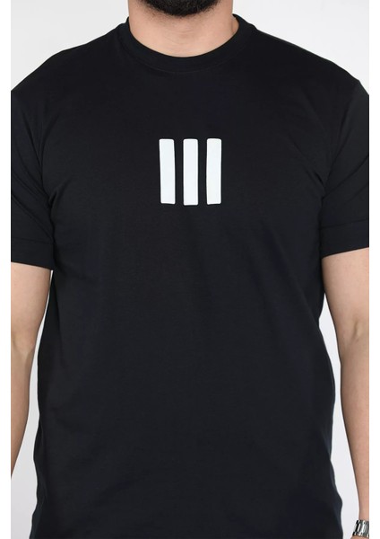 Kol Katlamalı Baskılı Erkek Tişört P-00015997 fırsatları