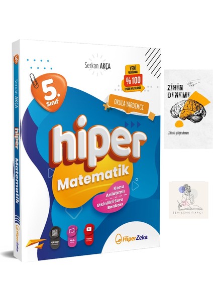 Hiperzeka 5.Sınıf Matematik Konu Anlatımlı Soru Bankası(Serkan Akça)Zihin Deneme-Sssk22