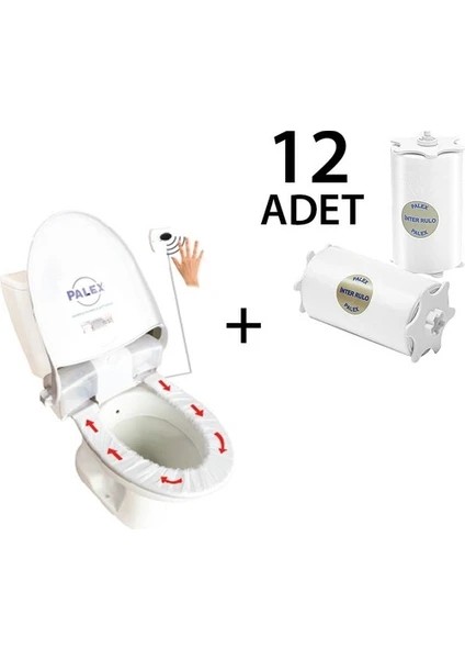 Sensörlü Hijyenik Klozet Kapağı + 12 Adet Yedek Rulo
