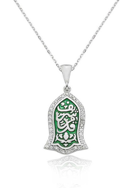 Gümüş Kademi Şerif Bayan Kolye