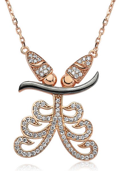 Gümüş Semazen Bayan Kolye