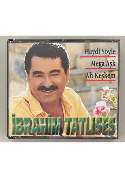 Ibrahim Tatlıses Haydi Söyle Mega Aşk Ah Keşkem 3 Cd'lik Özel Set (Orijinal Dönem Baskı Cd)