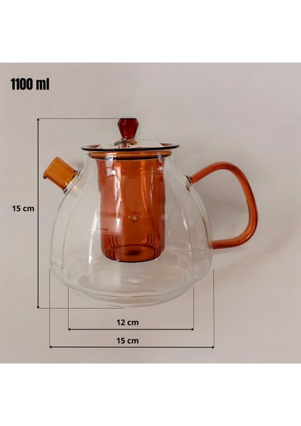 Cam Demlik Amber 1100 ml