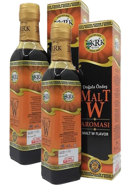 Malt Aroması 500 Ml. Doğa ile Özdeş Malt W Aroması - Meşe Aroması 2 Adet x 250 Ml. Cam Şişelerde