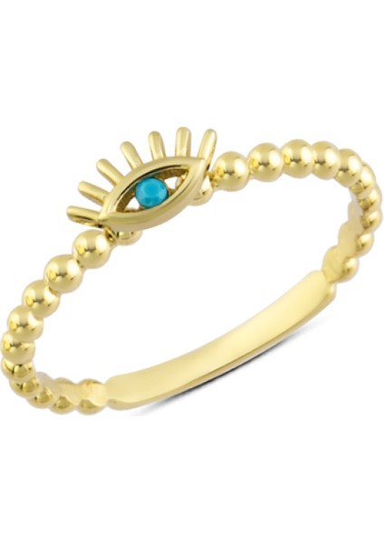 14 Ayar Altın Nazar Gözü Yüzük YZK204A