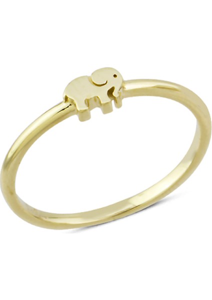 14 Ayar Altın Taşsız Fil Yüzük YZK183