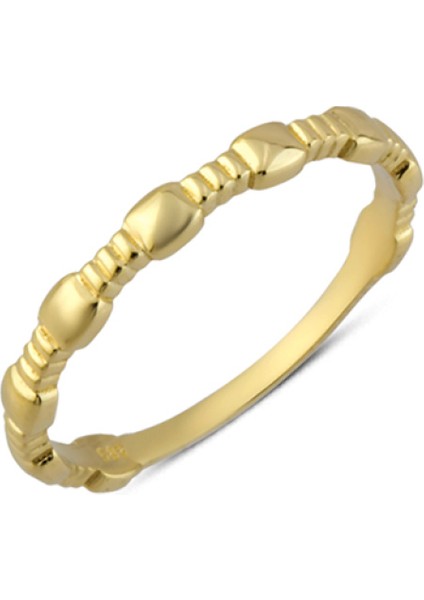 14 Ayar Altın Piramit Yüzük YZK217