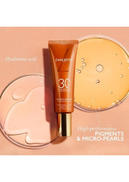 Infinite Bronze Tinted Protection Sunlight Cream SPF30 Light/medium Shade 50 ml Renkli Güneş Koruyucu