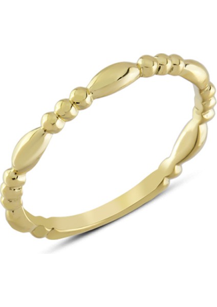 14 Ayar Altın Taşsız Bölmeli Yüzük YZK338