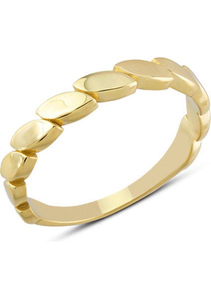 14 Ayar Altın Taşsız Markiz Model Yüzük YZK309