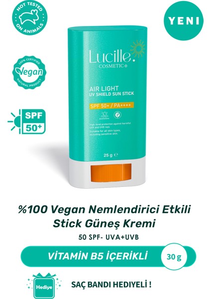 Vegan Nemlendirici Etkili Stick Güneş Kremi - 30 gr - 50 SPF - Uva + Uvb