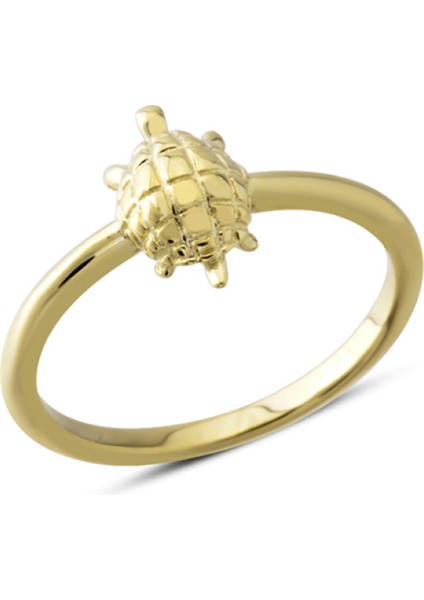 14 Ayar Altın Kaplumbağa Yüzük YZK407