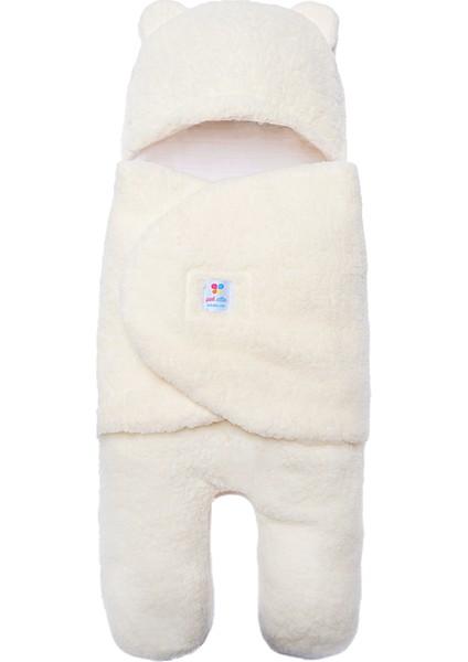Ayıcık Tasarımlı Müslin Astarlı Peluş Kundak