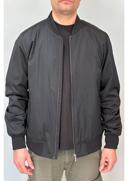 Erkek Kolej Yaka Mevsimlik Ceket Tek Üst REU-9127 Siyah indirimleri