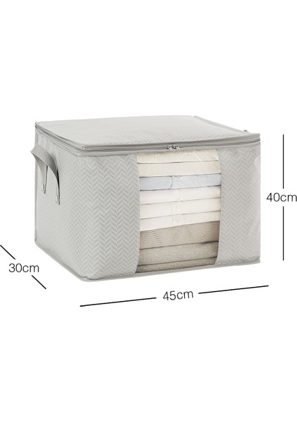 Orta Boy Pvc Pencereli Gri Hurç 45 x 40 x 30 cm