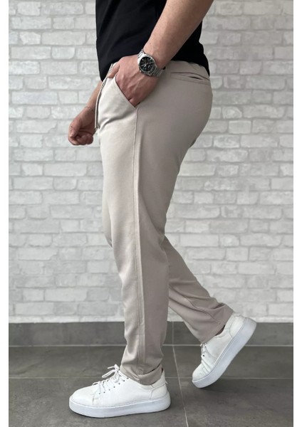 Erkek Bel Bağcıklı Fermuarlı Düz Paça Jogger Pantolon P-00015950 fiyatları
