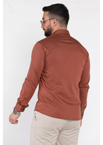 Erkek Cepli Çıtçıtlı Uzun Kol Gömlek P-00015949 modelleri