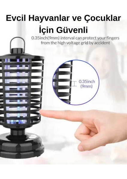 Taşınabilir Elektrikli LED Sivrisinek Yok Edici Hem Gece Lambası Hem Haşere Engelleyici Askılı fırsatları
