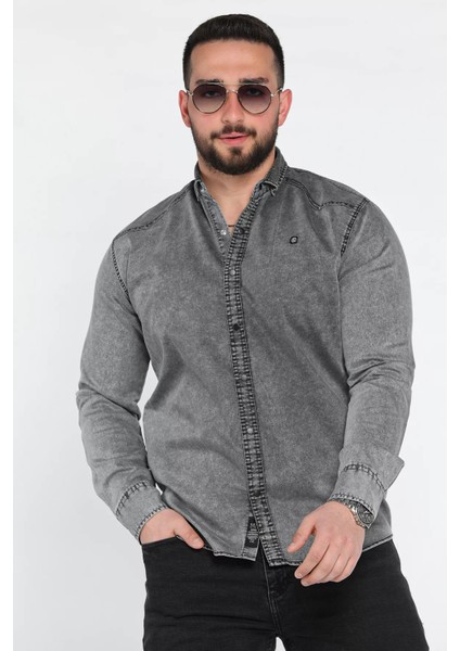 Erkek Uzun Kol Çıtçıtlı Gömlek P-00015951
