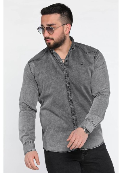 Erkek Uzun Kol Çıtçıtlı Gömlek P-00015951 fiyatları