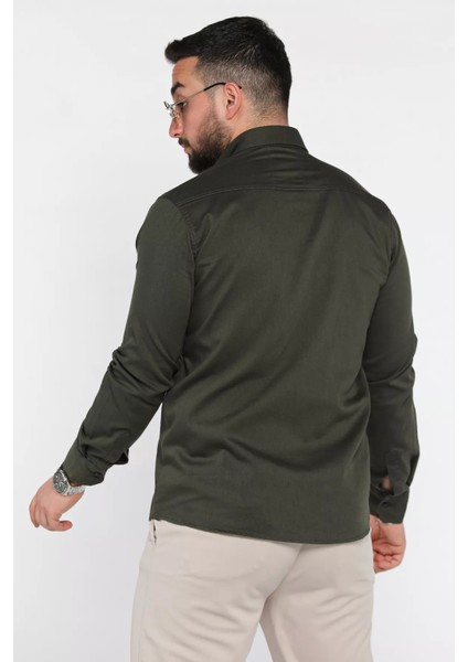 Erkek Cepli Çıtçıtlı Uzun Kol Gömlek P-00015949